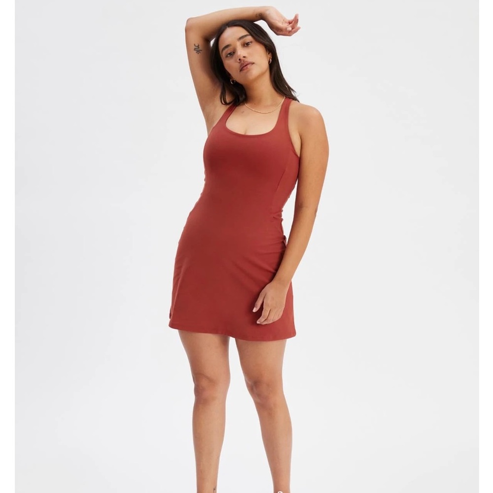 Girlfriend Collective Paloma Racerback Dress Size Large